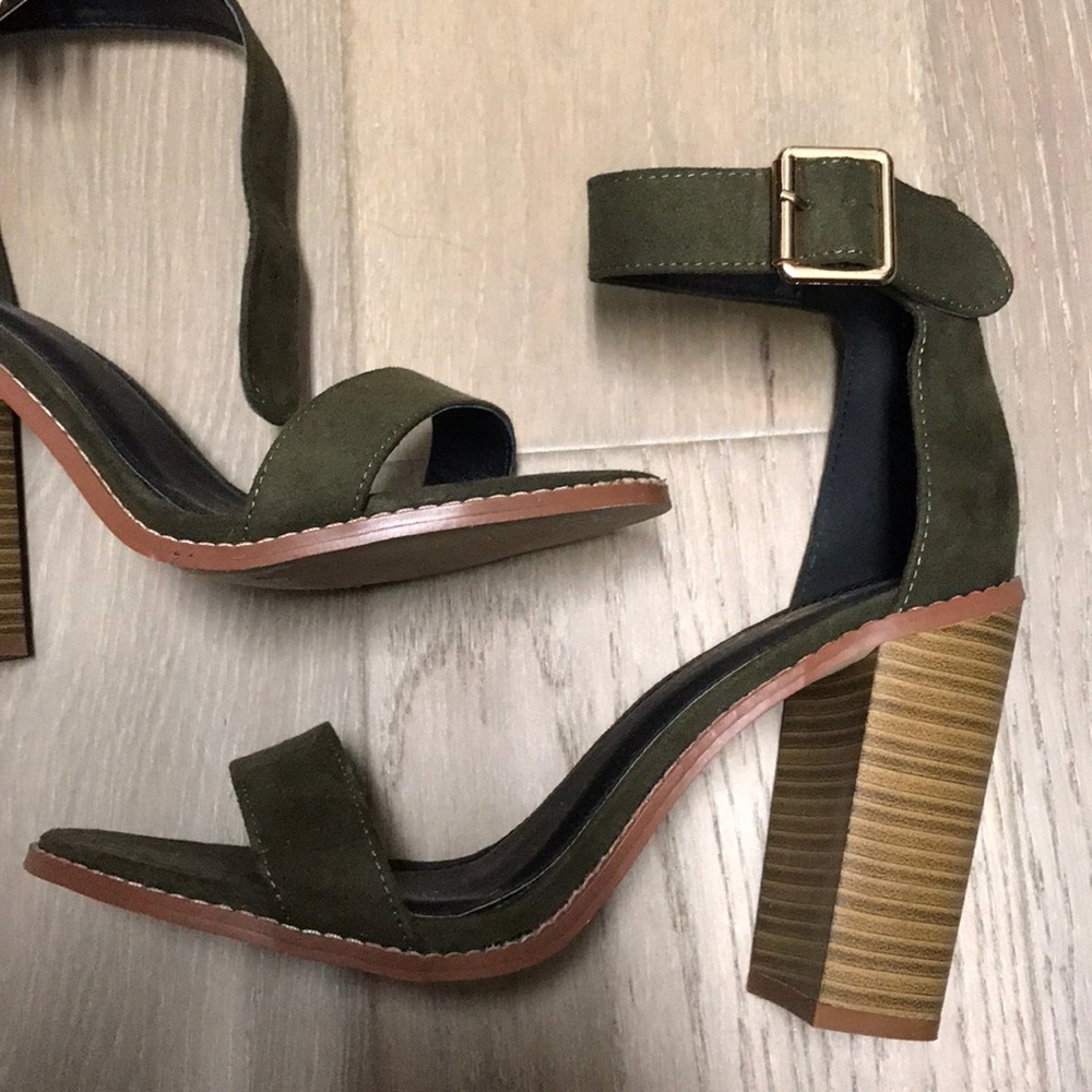 Army green heels